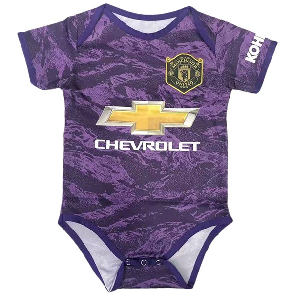 Camiseta Manchester United Primera equipación Portero Onesies Niño 2019-2020 Purpura